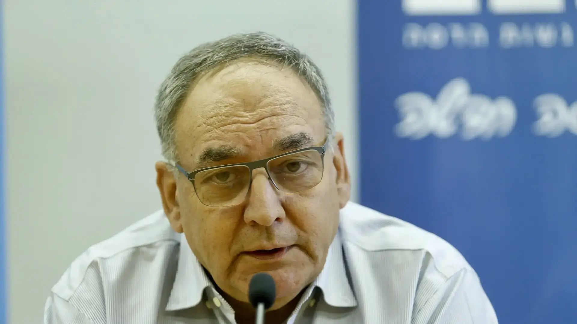 פרופ' זאב רוטשטיין במסיבת העיתונאים בהדסה 13 ביוני 2017