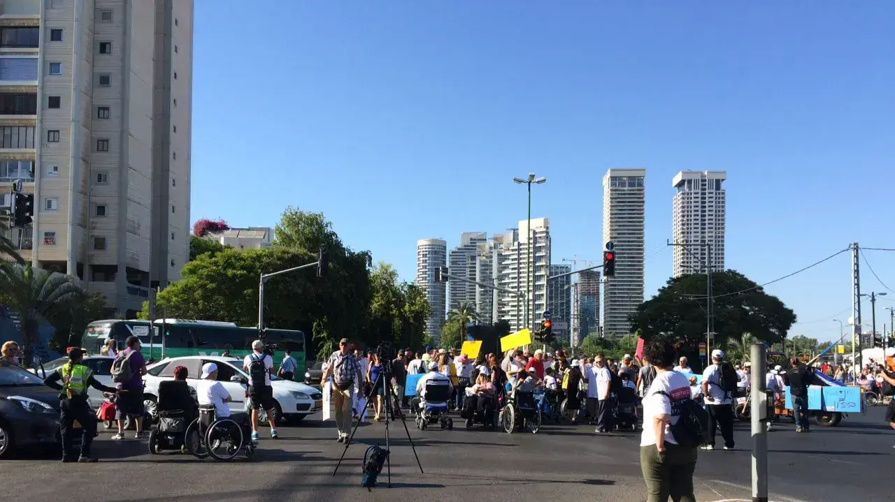 הפגנת הנכים בתל אביב 13 ביוני 2017 הפגנת הנכים בתל אביב 13 ביוני 2017