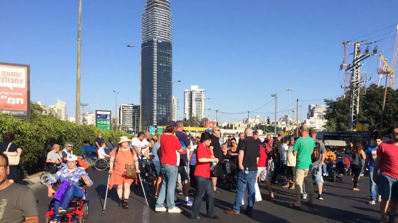 הפגנת הנכים בתל אביב 13 ביוני 2017 הפגנת הנכים בתל אביב 13 ביוני 2017