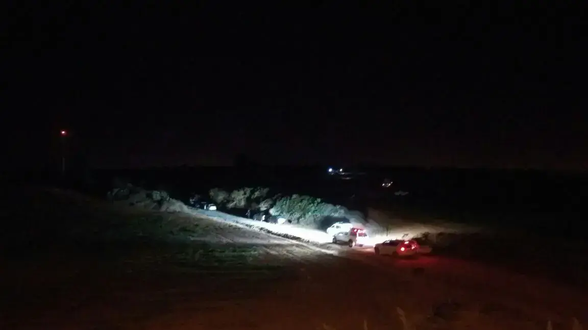 זירת הרצח בסמוך לכביש 411 באזור רחובות, 15 ביוני 2017 זירת הרצח בסמוך לכביש 411 באזור רחובות, 15 ביוני 2017