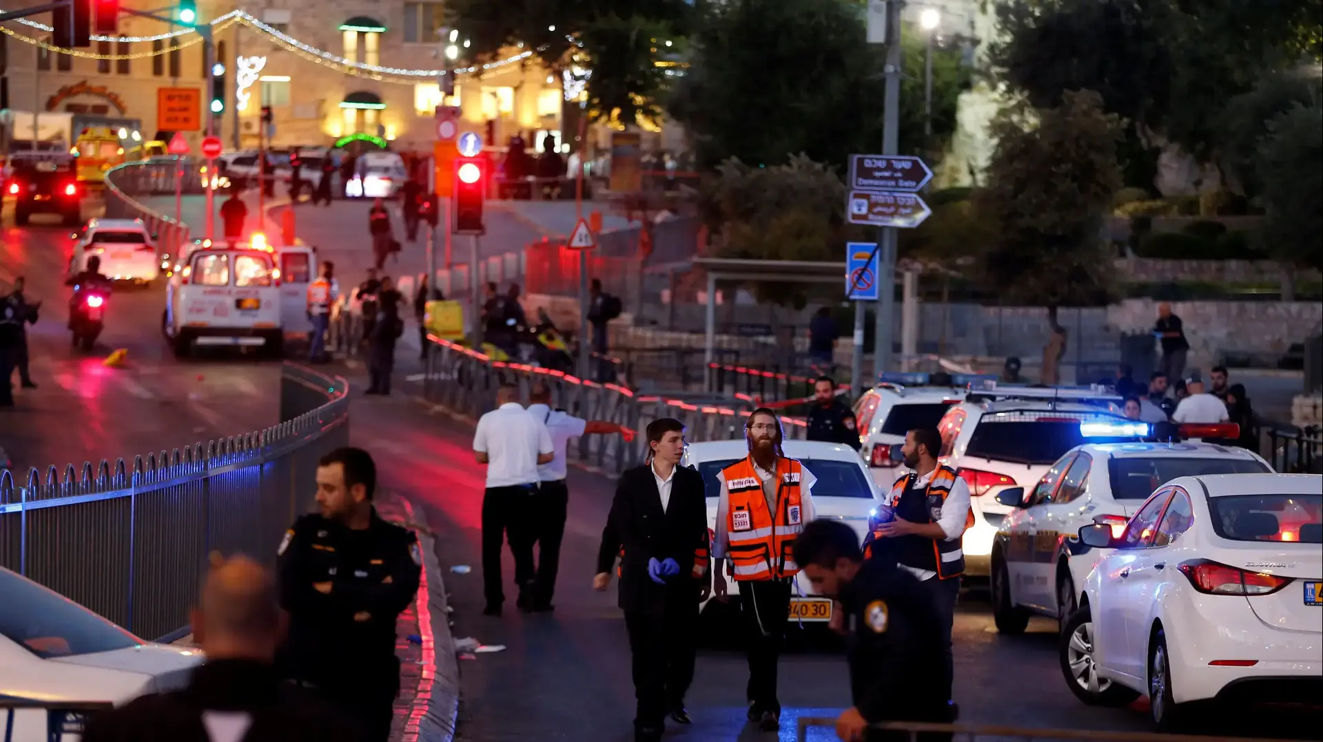 זירת פיגוע הדקירה והירי בירושלים. 16 ביוני 2017 זירת פיגוע הדקירה והירי בירושלים. 16 ביוני 2017