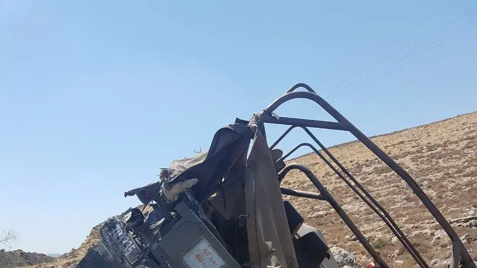 זירת התהפכות ההאמר הצבאי 18 ביוני 2017