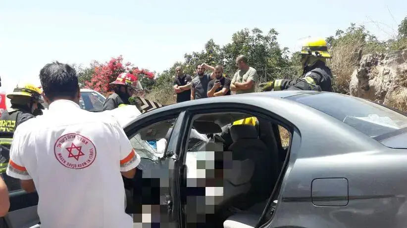 תאונת דרכים קשה בין חניאל לכפר יונה 19 ביוני 2017 תאונת דרכים קשה בין חניאל לכפר יונה 19 ביוני 2017