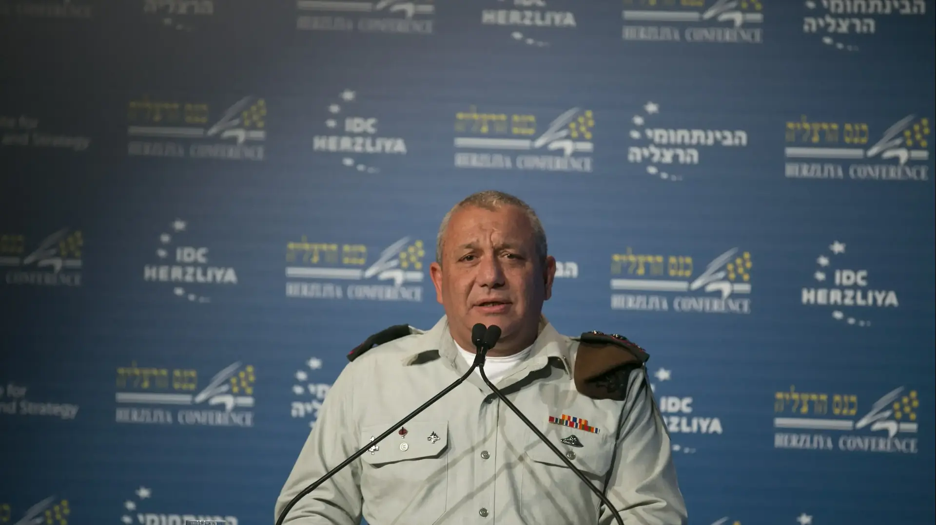 הרמטכ"ל גבי איזנקוט בכנס הרצליה 20 ביוני 2017 הרמטכ"ל גבי איזנקוט בכנס הרצליה 20 ביוני 2017
