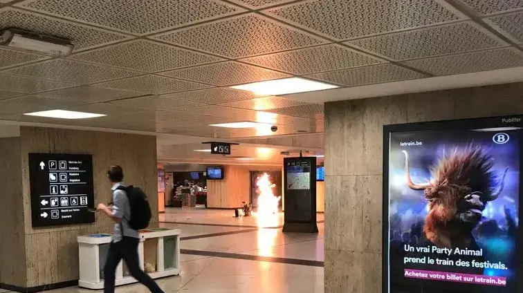 פיצוץ בתחנת הרכבת בבירת בלגיה, בריסל, 20 ביוני 2017