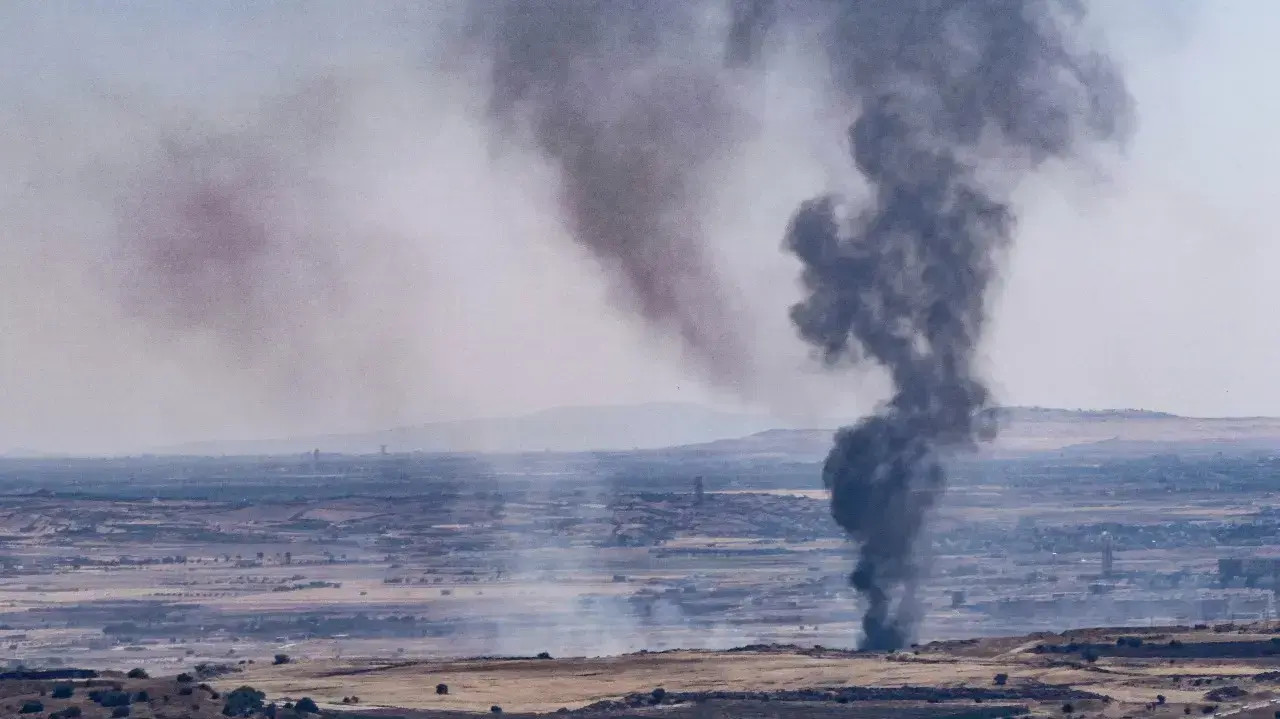 צילומים בגבול בעקבות זליגת הירי מסוריה 25 ביוני 2017 
