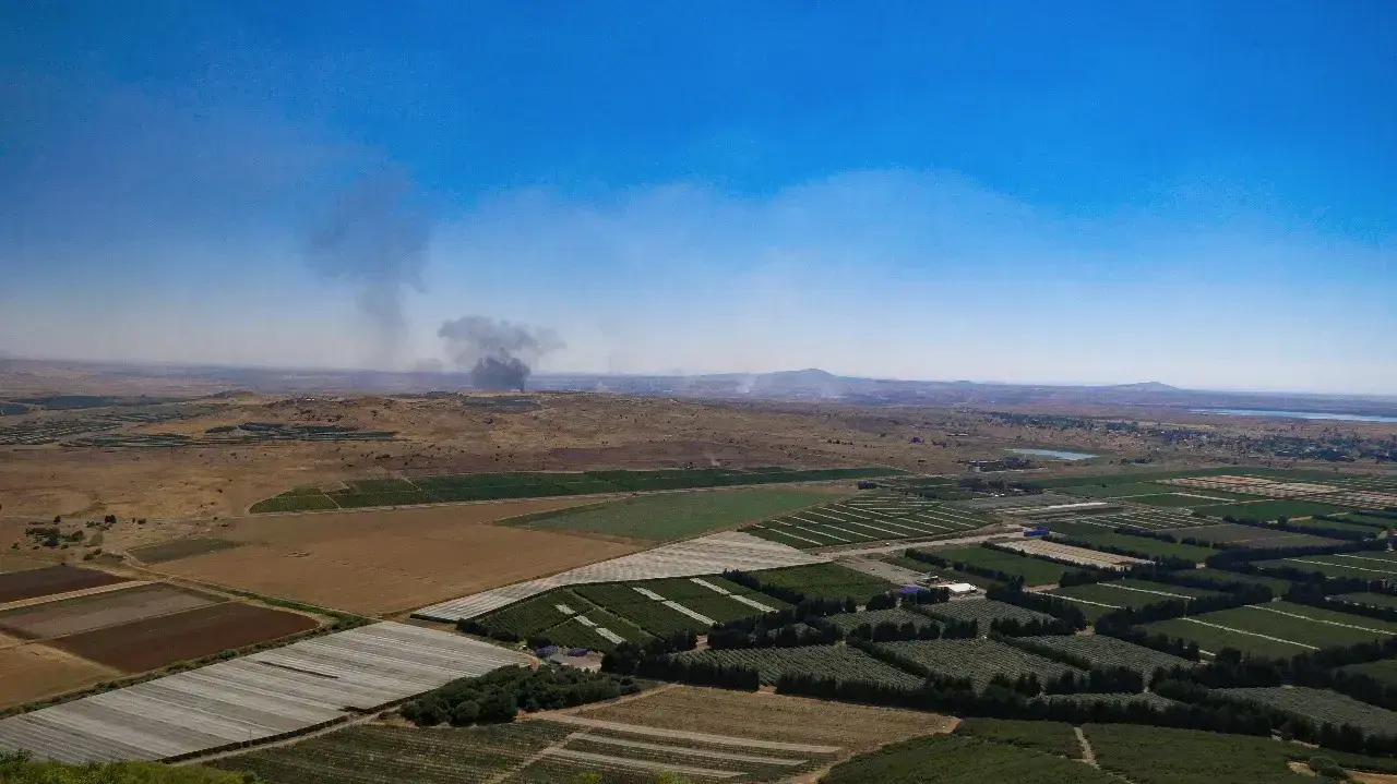 צילומים בגבול בעקבות זליגת הירי מסוריה 25 ביוני 2017 צילומים בגבול בעקבות זליגת הירי מסוריה 25 ביוני 2017