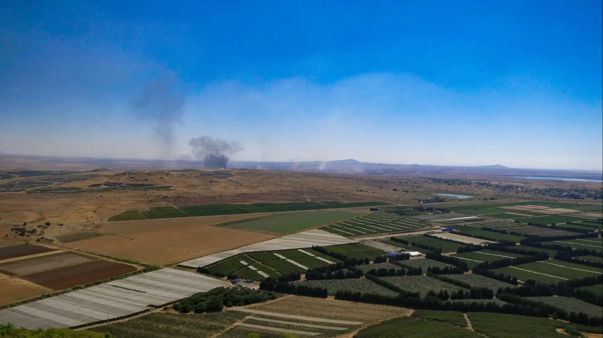 רמת הגולן, גבול סוריה בעקבות זליגת הלחימה 25 ביוני 2017 רמת הגולן, גבול סוריה בעקבות זליגת הלחימה 25 ביוני 2017