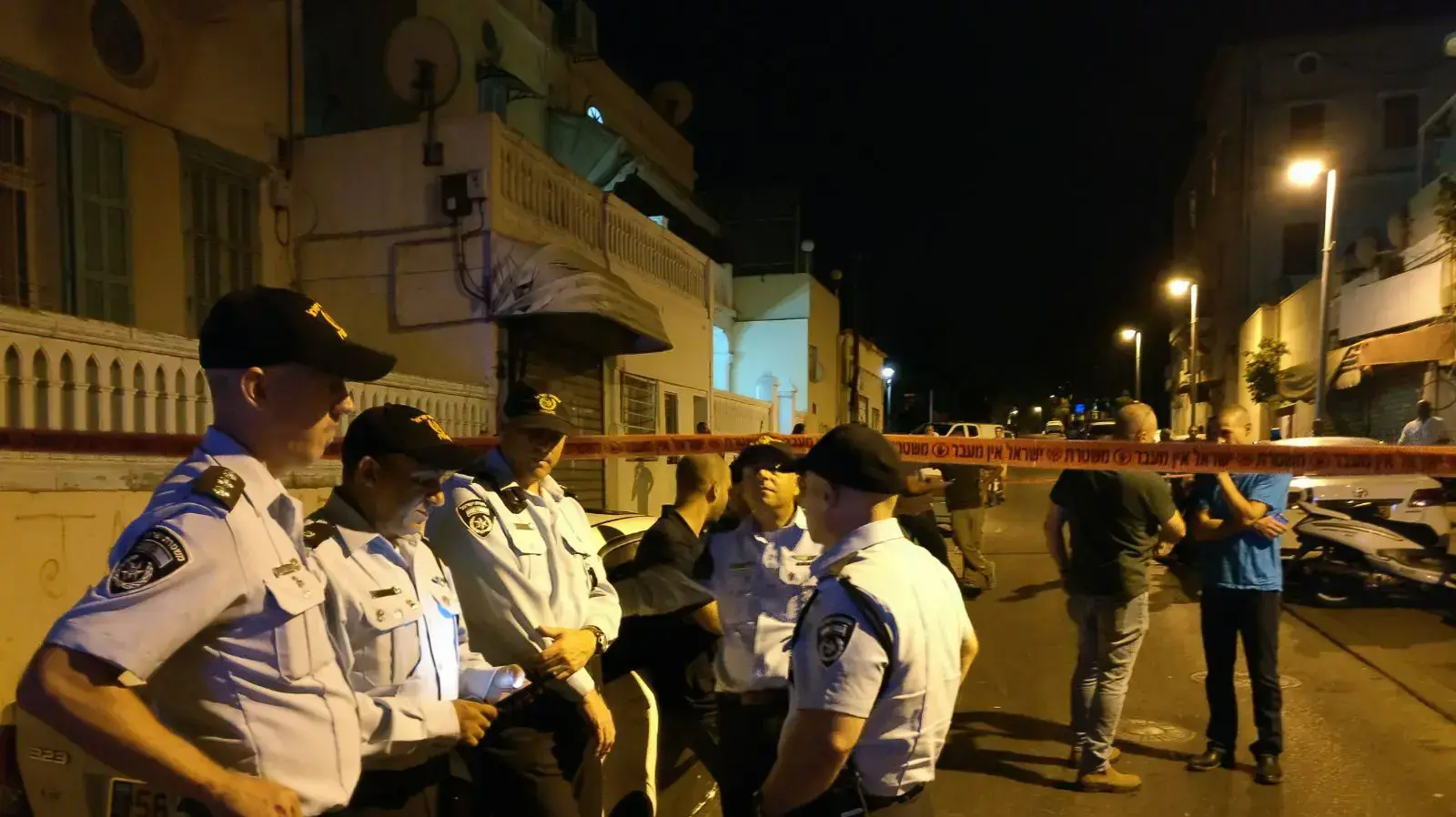 זירת החיסול ביפו אמש 3 ביולי 2017 זירת החיסול ביפו אמש 3 ביולי 2017