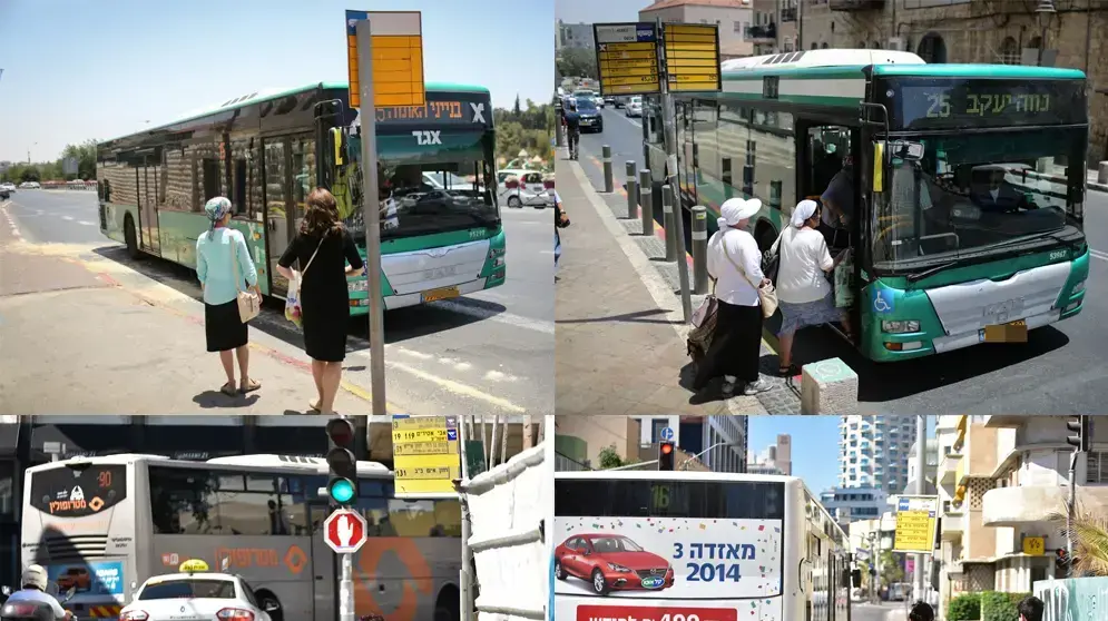 תחנות אוטובוס לא מוצלות