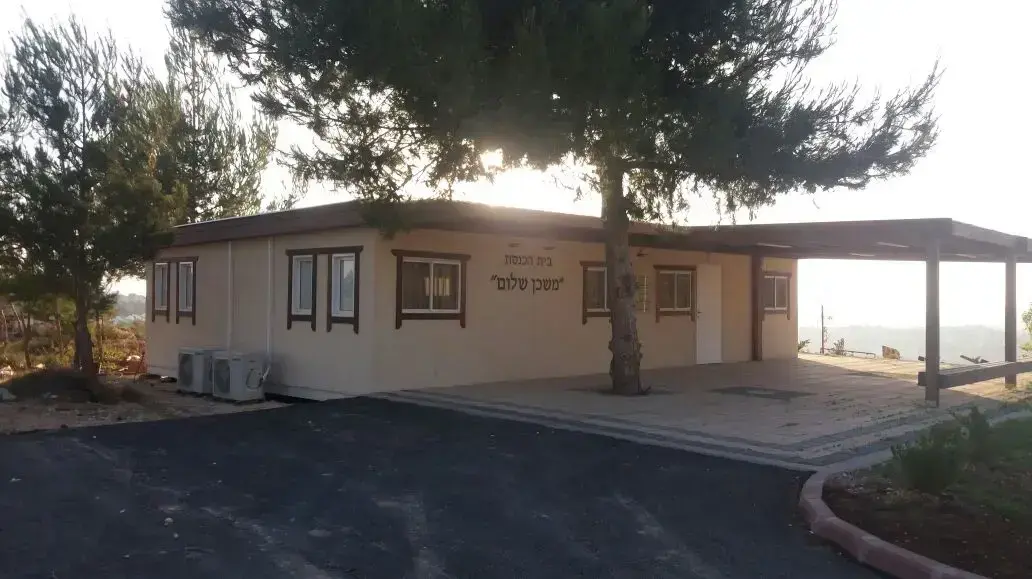 בית כנסת נבנה על קרקע פלסטינית פרטית בהתנחלות עלי