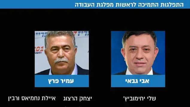 התפלגות התמיכה לראשות מפלגת העבודה התפלגות התמיכה לראשות מפלגת העבודה