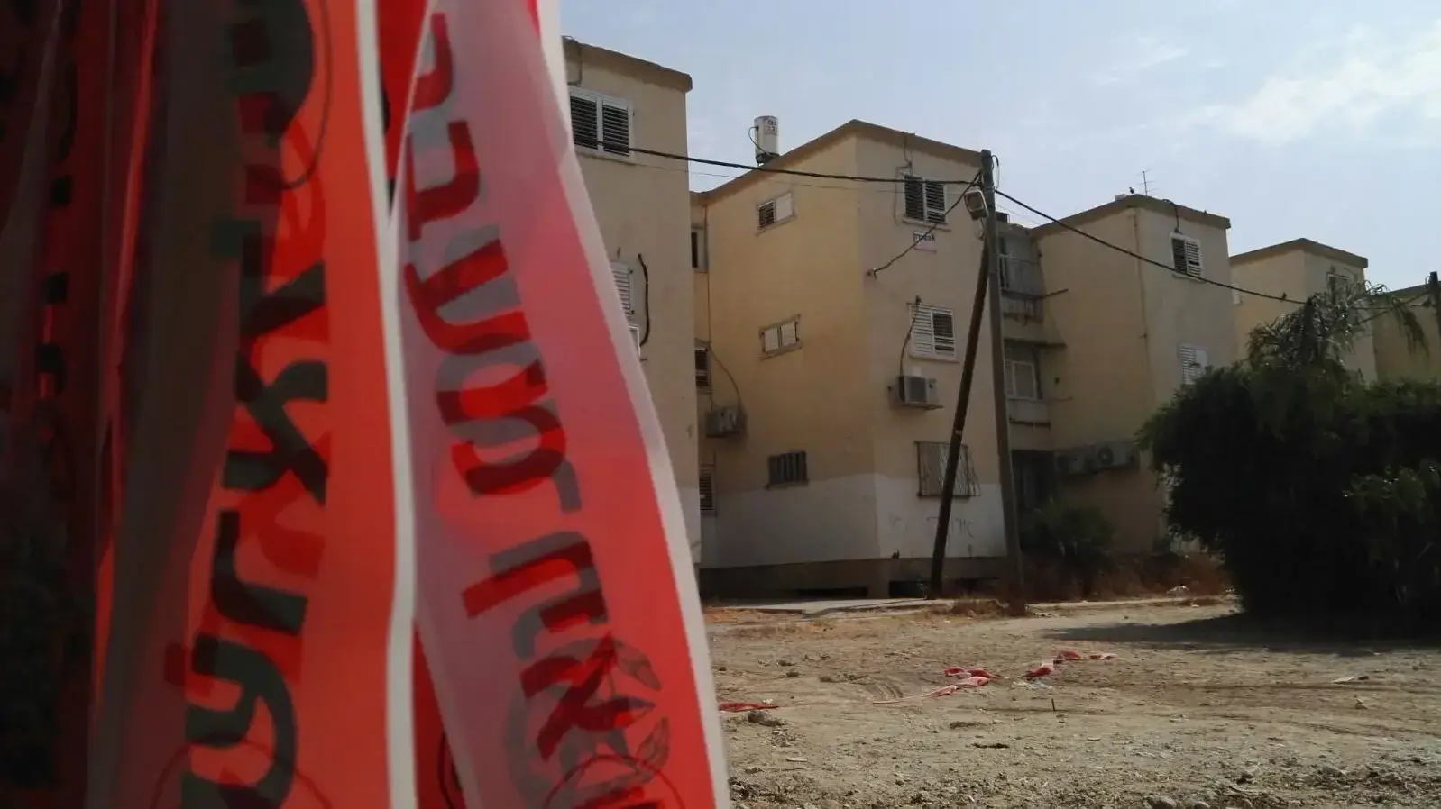 זירת הרצח בבאר שבע, הבוקר 11 ביולי 2017 זירת הרצח בבאר שבע, הבוקר 11 ביולי 2017