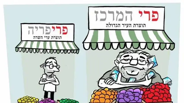 קריקטורה שהוצגה על ידי שרת התרבות מירי רגב ועוררה סערה קריקטורה שהוצגה על ידי שרת התרבות מירי רגב ועוררה סערה