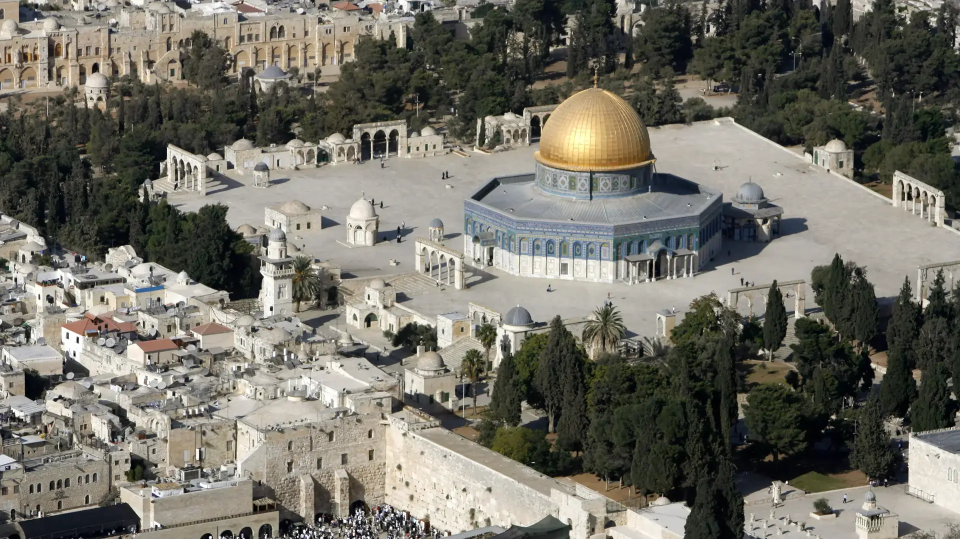 הר הבית ריק לאחר הפיגוע בשער האריות, 14 ביולי 2017