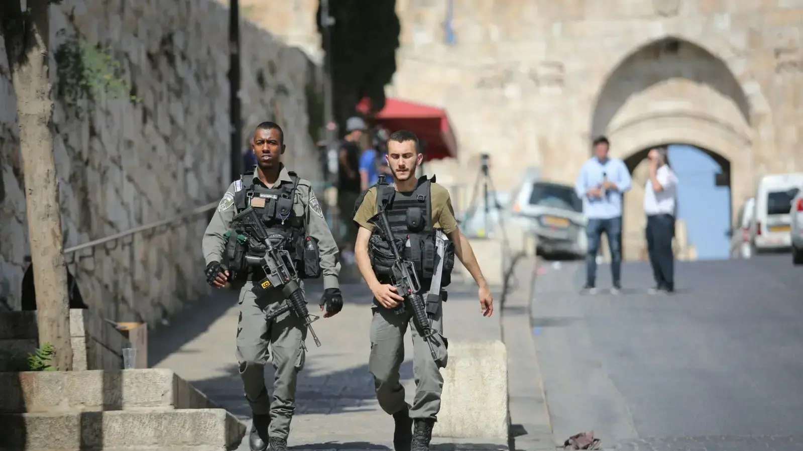 העיר העתיקה בירושלים לאחר הפיגוע בעשר האריות והירי בהר הבית, 14 ביולי 2017 העיר העתיקה בירושלים לאחר הפיגוע בעשר האריות והירי בהר הבית, 14 ביולי 2017