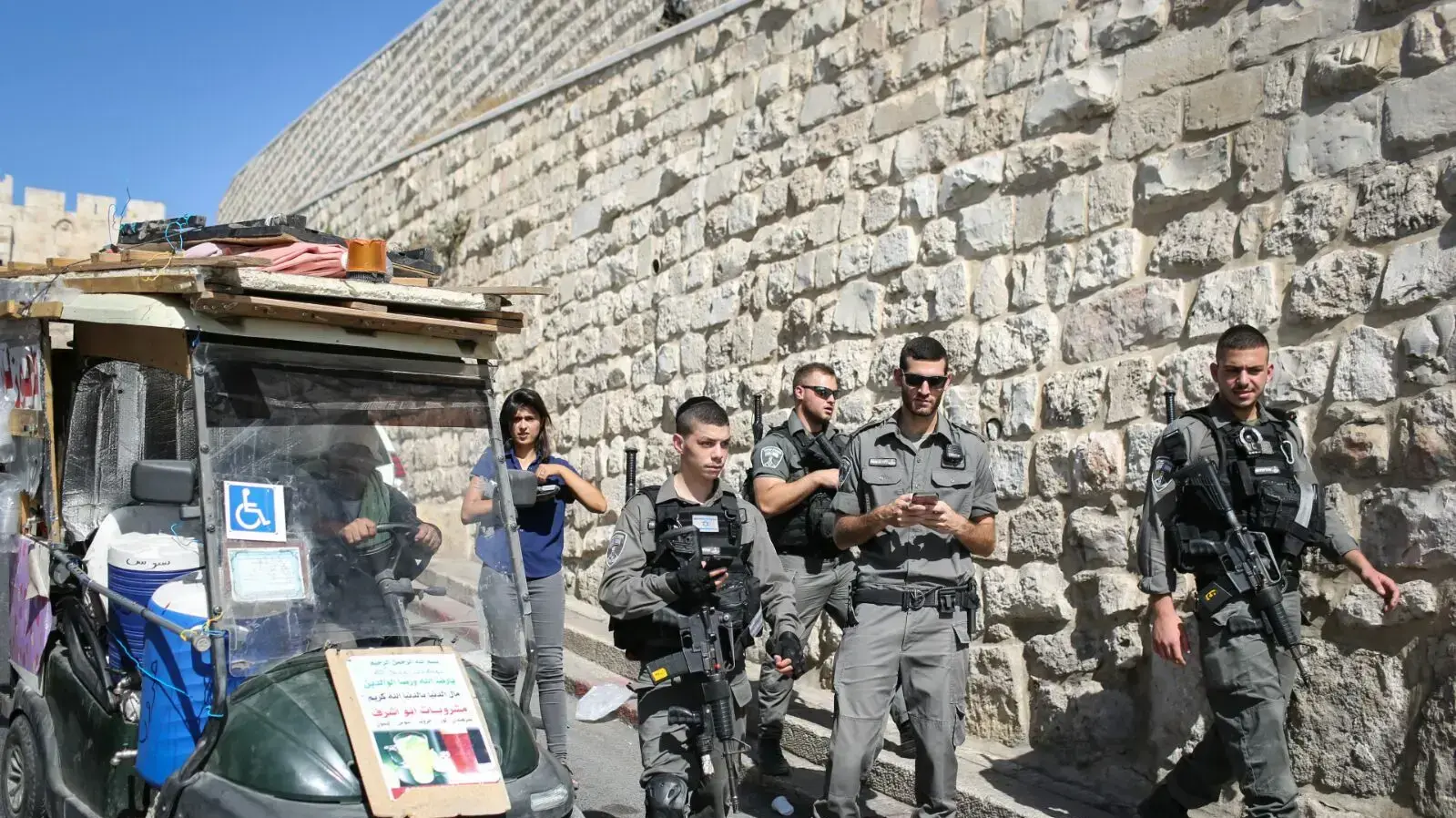 העיר העתיקה בירושלים לאחר הפיגוע בעשר האריות והירי בהר הבית, 14 ביולי 2017 העיר העתיקה בירושלים לאחר הפיגוע בעשר האריות והירי בהר הבית, 14 ביולי 2017
