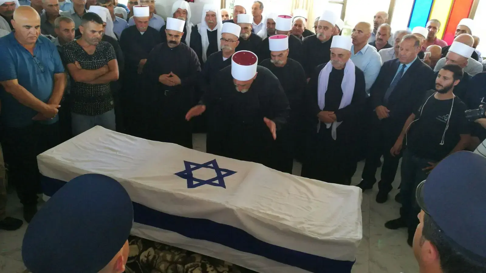 הלווייתו של האיל סתאוי, תושב מרר בן 30, שנהרג בפיגוע בעיר העתיקה בירושלים. 14 ביולי 2017