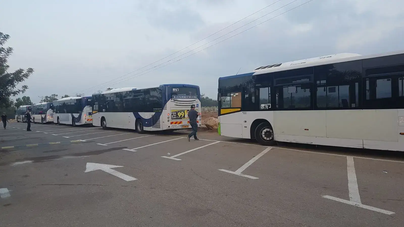 פשיטה על אוטובוסים של חברת קווים באילת 18 ביולי 2017
