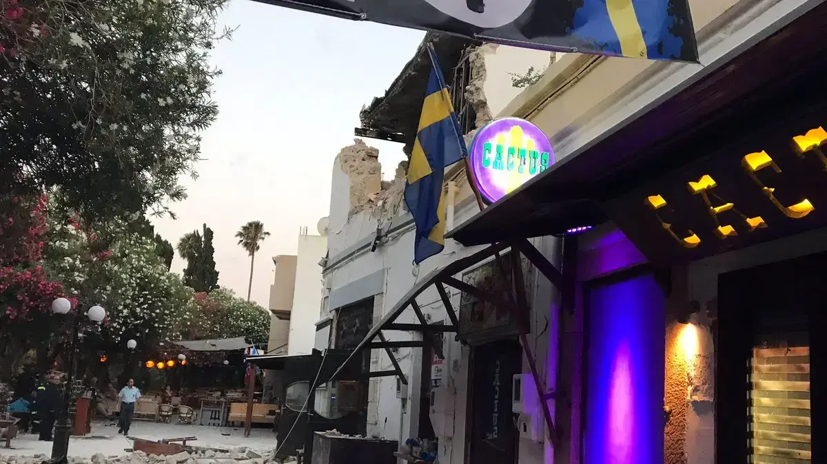 נזק באי קוס ביוון בעקבות רעידת אדמה בעוצמה, 21 ביולי 2017 נזק באי קוס ביוון בעקבות רעידת אדמה בעוצמה, 21 ביולי 2017
