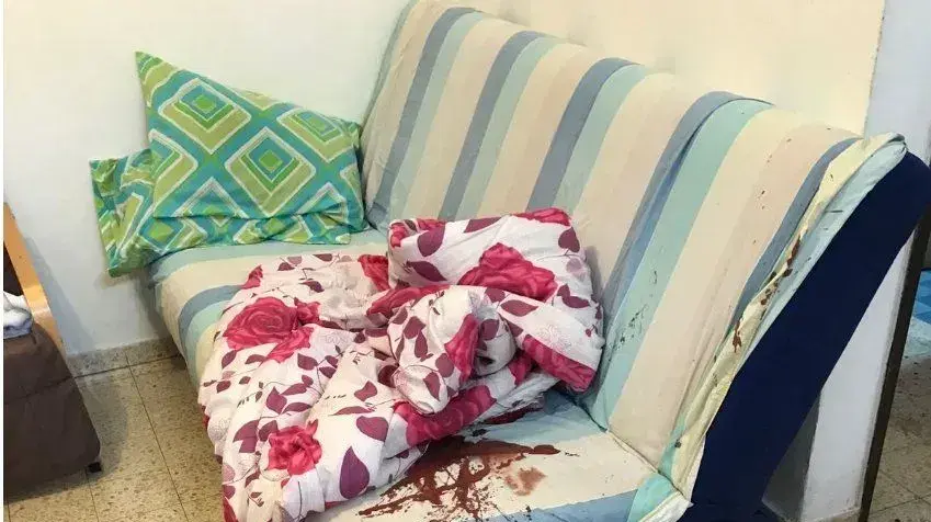 זירת פיגוע הדקירה בחלמיש זירת פיגוע הדקירה בחלמיש