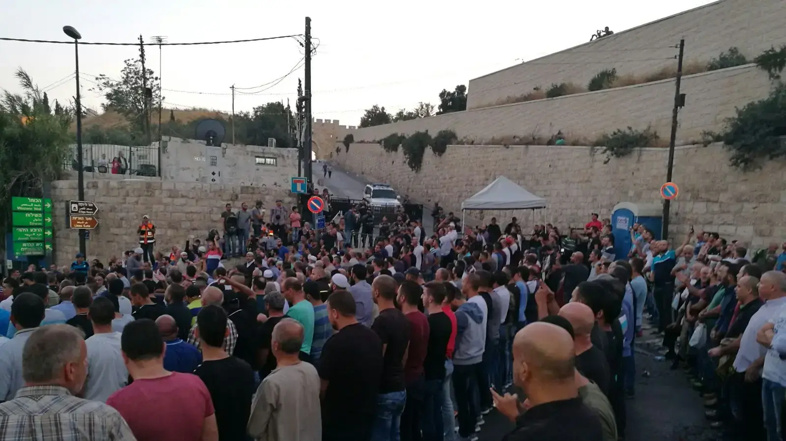 הפגנה בהר הבית , שער האריות הפגנה בהר הבית , שער האריות