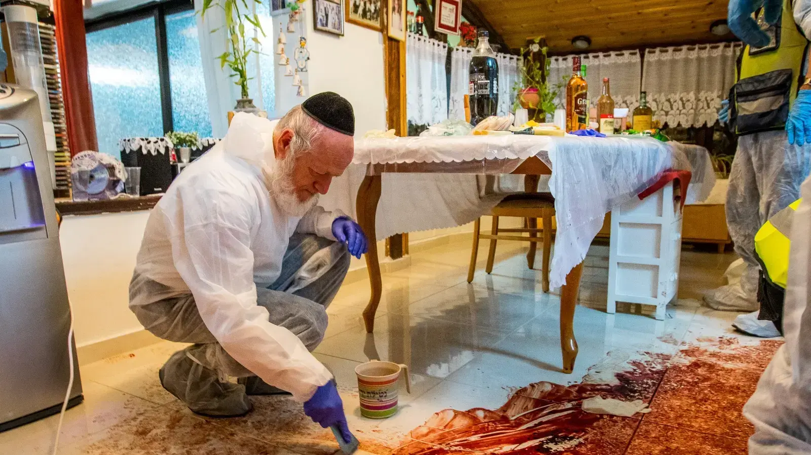 זירת פיגוע הדקירה בחלמיש. 21 ביולי 2017