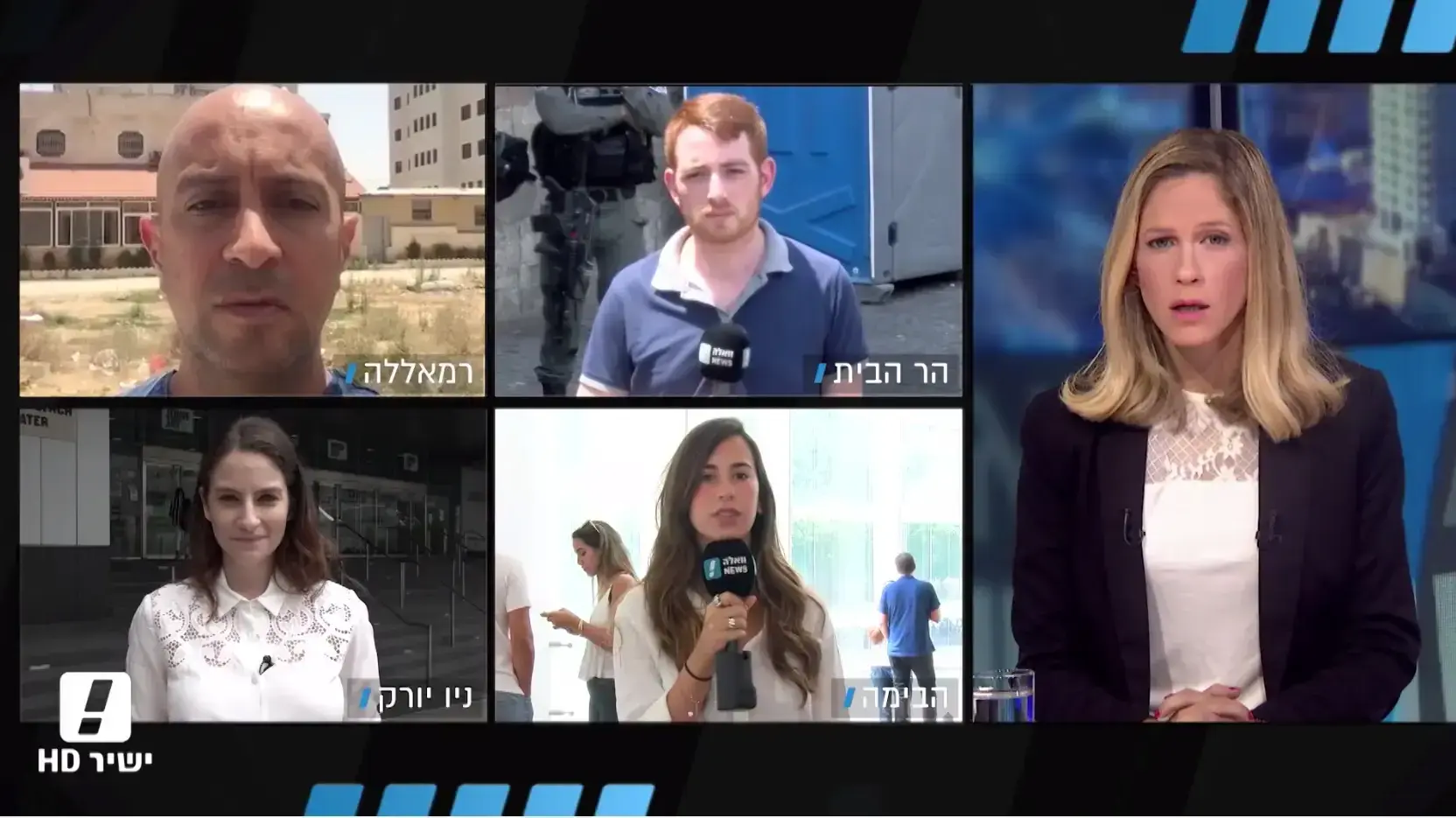 המהדורה המרכזית בהגשת הילה קובו 25.7.17