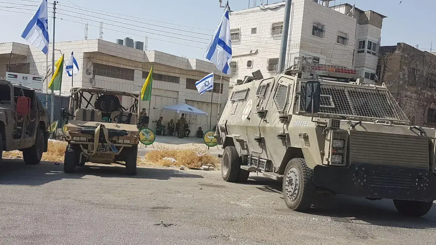 כוחות צה"ל ערוכים סביב בית המכפלה שבחברון. 25 ביולי 2017
