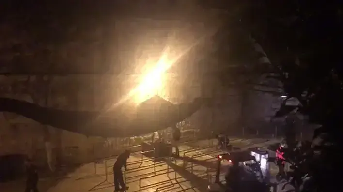 הסרת גשרי המצלמות בשער האריות בכניסה להר הבית בירושלים, 27 ביולי 2017 הסרת גשרי המצלמות בשער האריות בכניסה להר הבית בירושלים, 27 ביולי 2017
