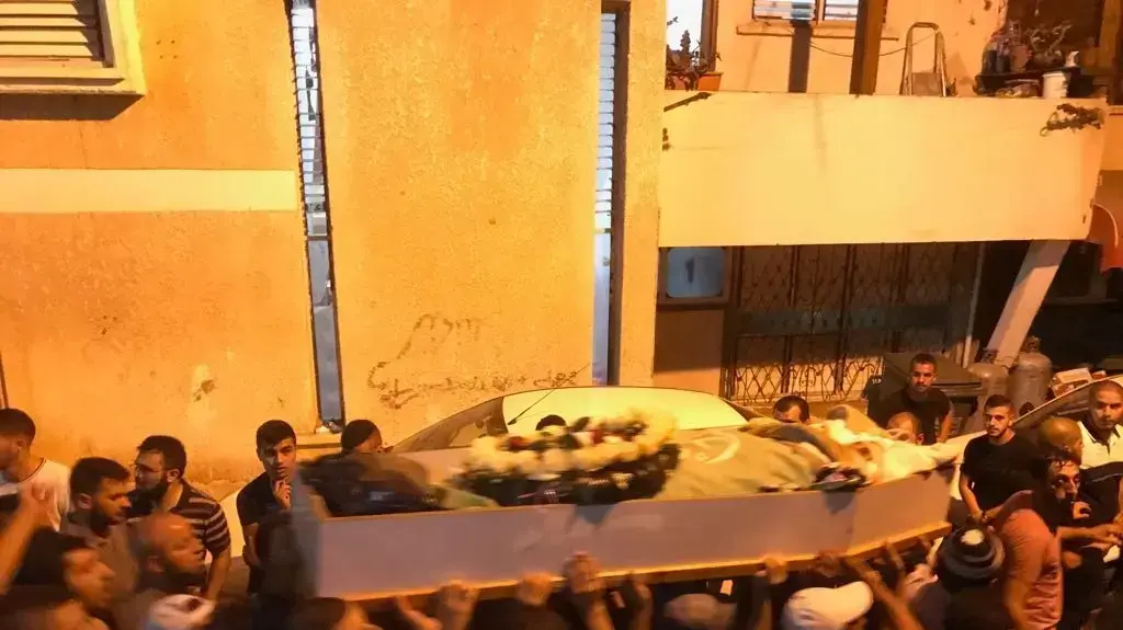 ארונותיהם של שלושת המחבלים מהפיגוע בהר הבית, 27 ביולי 2017 ארונותיהם של שלושת המחבלים מהפיגוע בהר הבית, 27 ביולי 2017