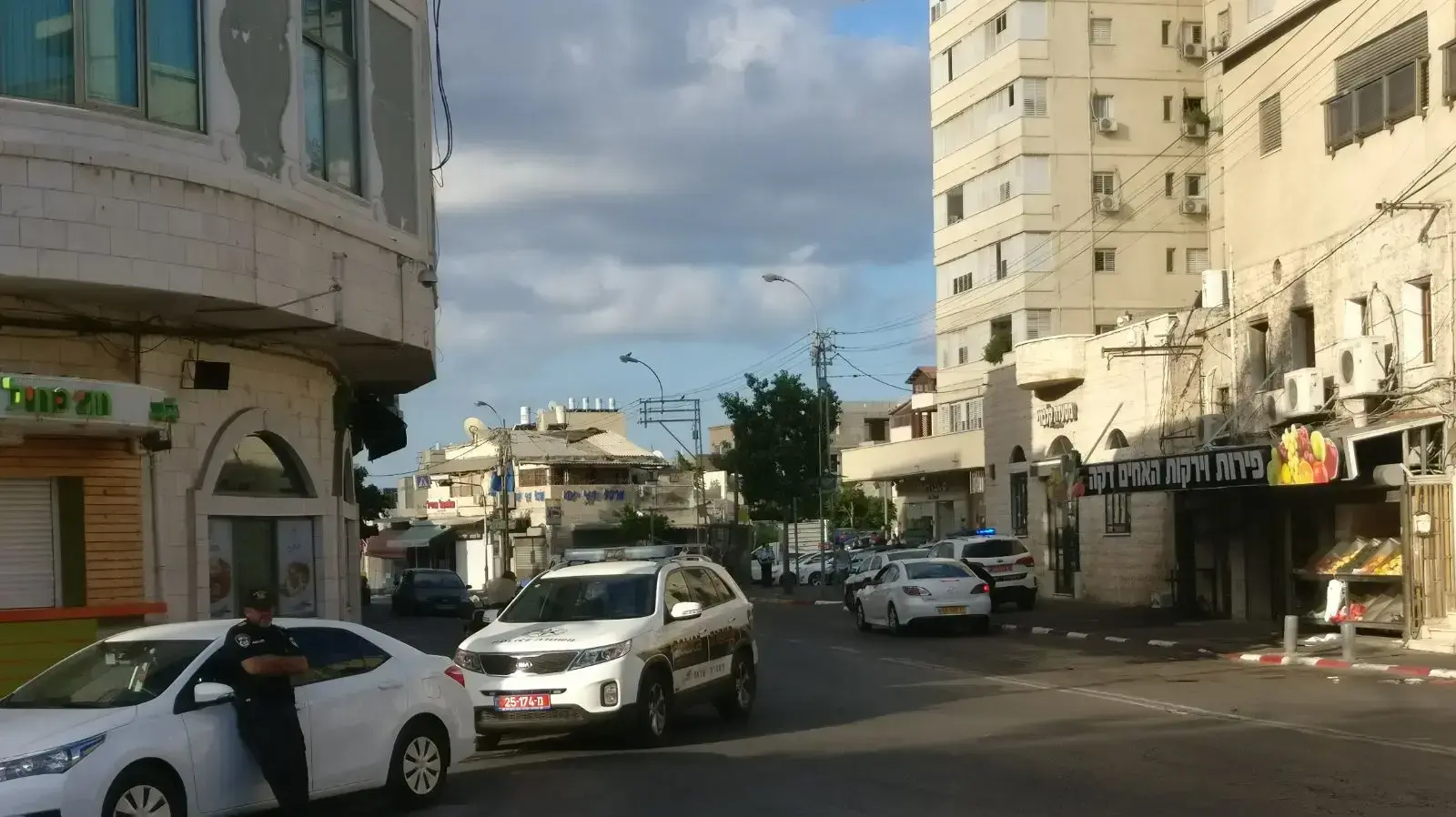 זירת אירוע ירי ומרדף משטרתי, יפו, 29 ביולי 2017 זירת אירוע ירי ומרדף משטרתי, יפו, 29 ביולי 2017