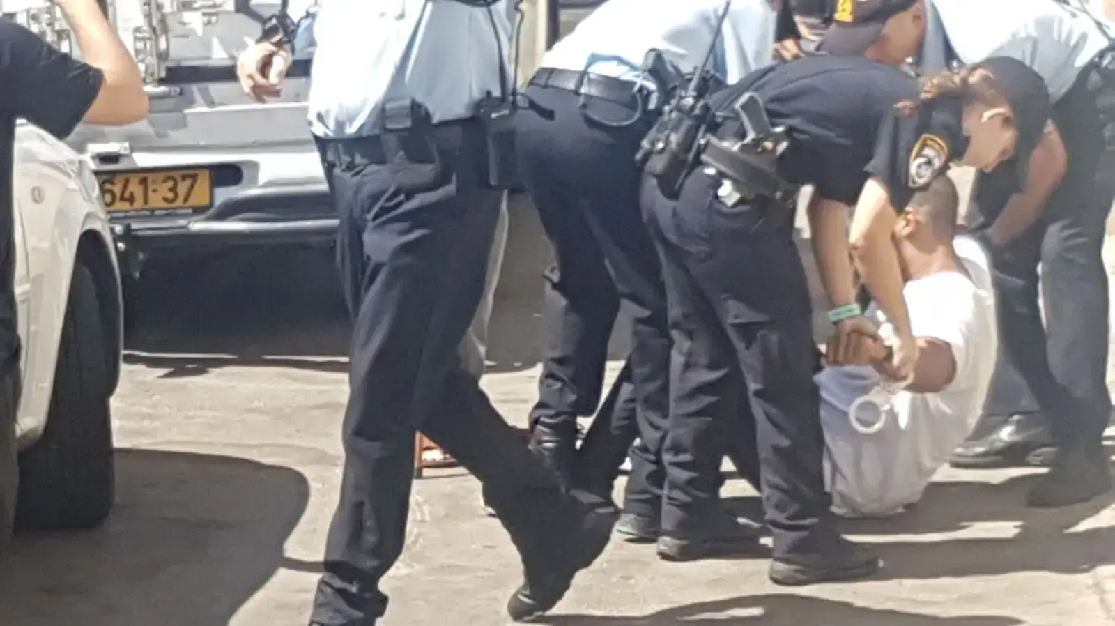 הפגנה ביפו במחאה על ירי שוטרים בצעיר בן 20, יולי 2017 הפגנה ביפו במחאה על ירי שוטרים בצעיר בן 20, יולי 2017