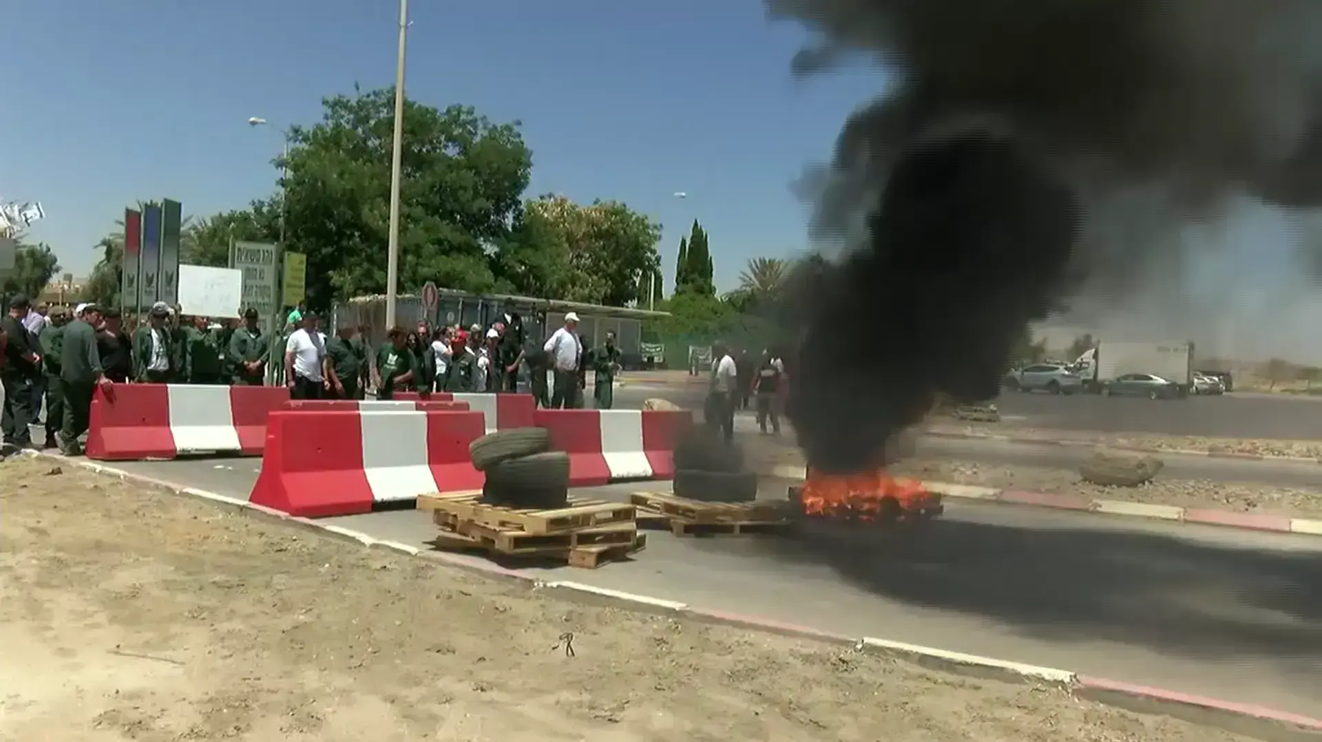 הפגנות במפעלי ים המלח 2.8.17 הפגנות במפעלי ים המלח 2.8.17
