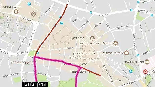 חסימות כבישים מצעד הגאווה בירושלים חסימות כבישים מצעד הגאווה בירושלים