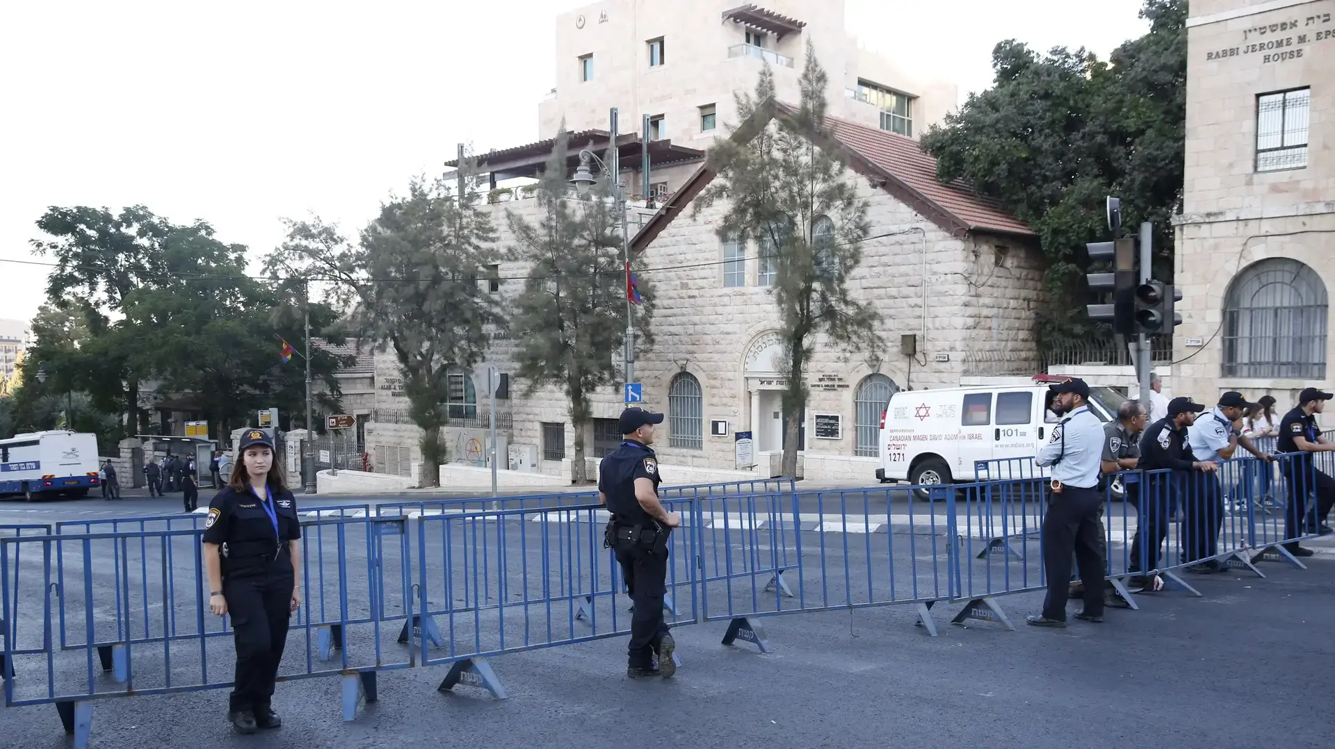 אבטחה במצעד הגאווה בירושלים 3 באוגוסט 2017 אבטחה במצעד הגאווה בירושלים 3 באוגוסט 2017