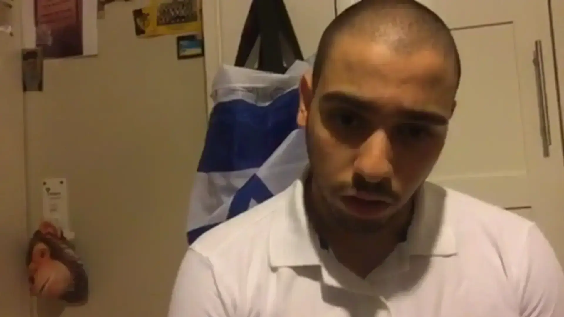 אלאור אזריה מדבר בלייב פייסבוק  לפני תחילת ריצוי מאסרו 3 באוגוסט 2017