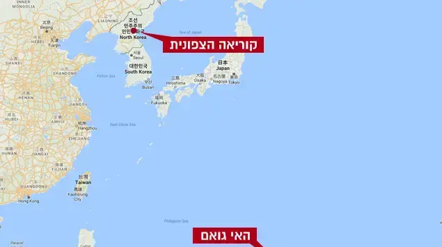 מפה של האי גואם מפה של האי גואם