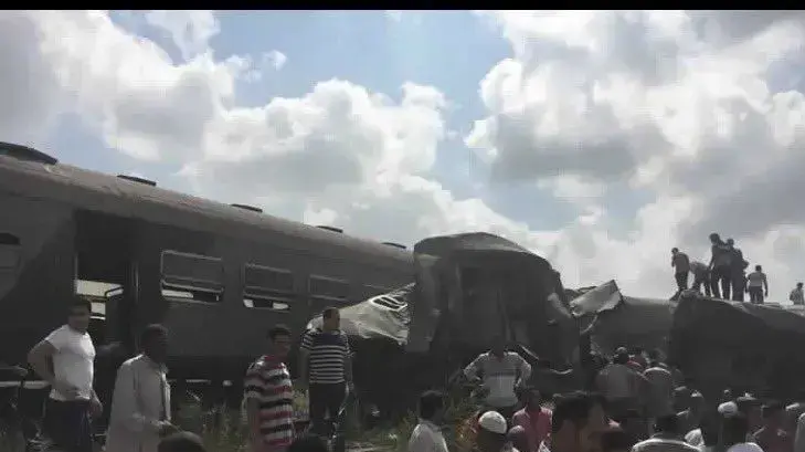 לפחות 20 הרוגים בהתנגשות רכבות בסמוך לאלכסנדריה שבמצרים, 11 באוגוסט 2017