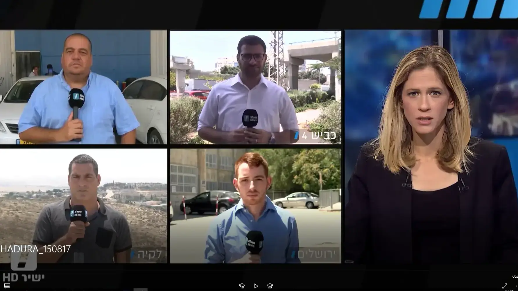 המהדורה המרכזית בהגשת הילה קובו 15.8.17