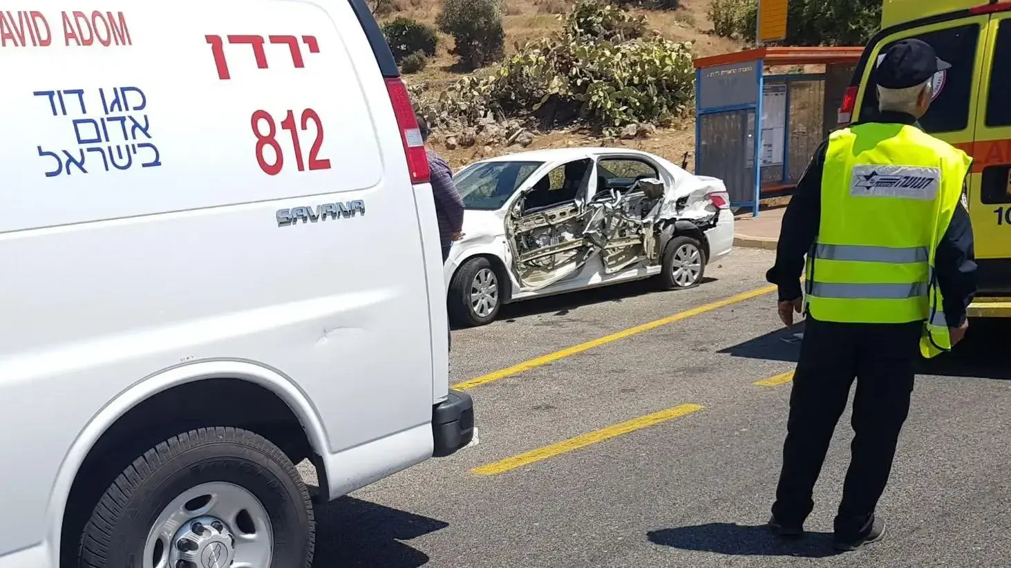 הולכת רגל נפגעה ממשאית בכביש 85 סמוך לצומת חלפתא 22.8.17