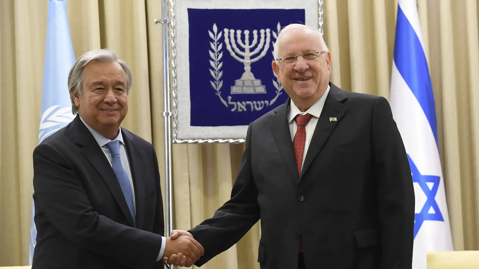 פגישה בין נשיא המדינה רובי ריבלין ומזכ"ל האו"ם, אנטוניו גוטרש, בית הנשיא 28.8.17 פגישה בין נשיא המדינה רובי ריבלין ומזכ"ל האו"ם, אנטוניו גוטרש, בית הנשיא 28.8.17
