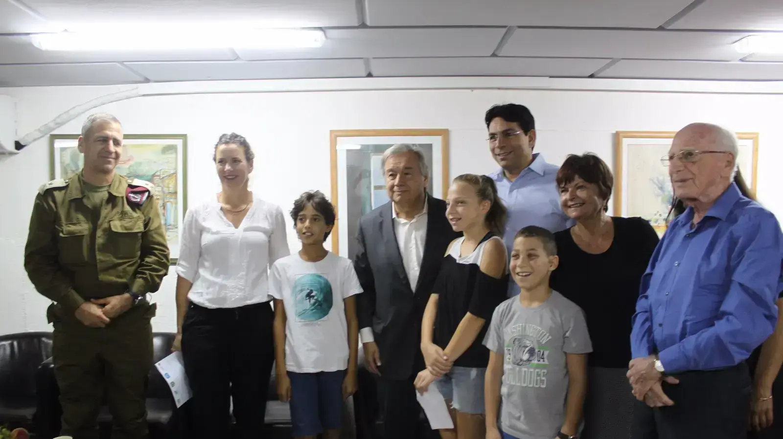 ביקור מזכ"ל האו"ם בנחל עוז 30.8.17 ביקור מזכ"ל האו"ם בנחל עוז 30.8.17