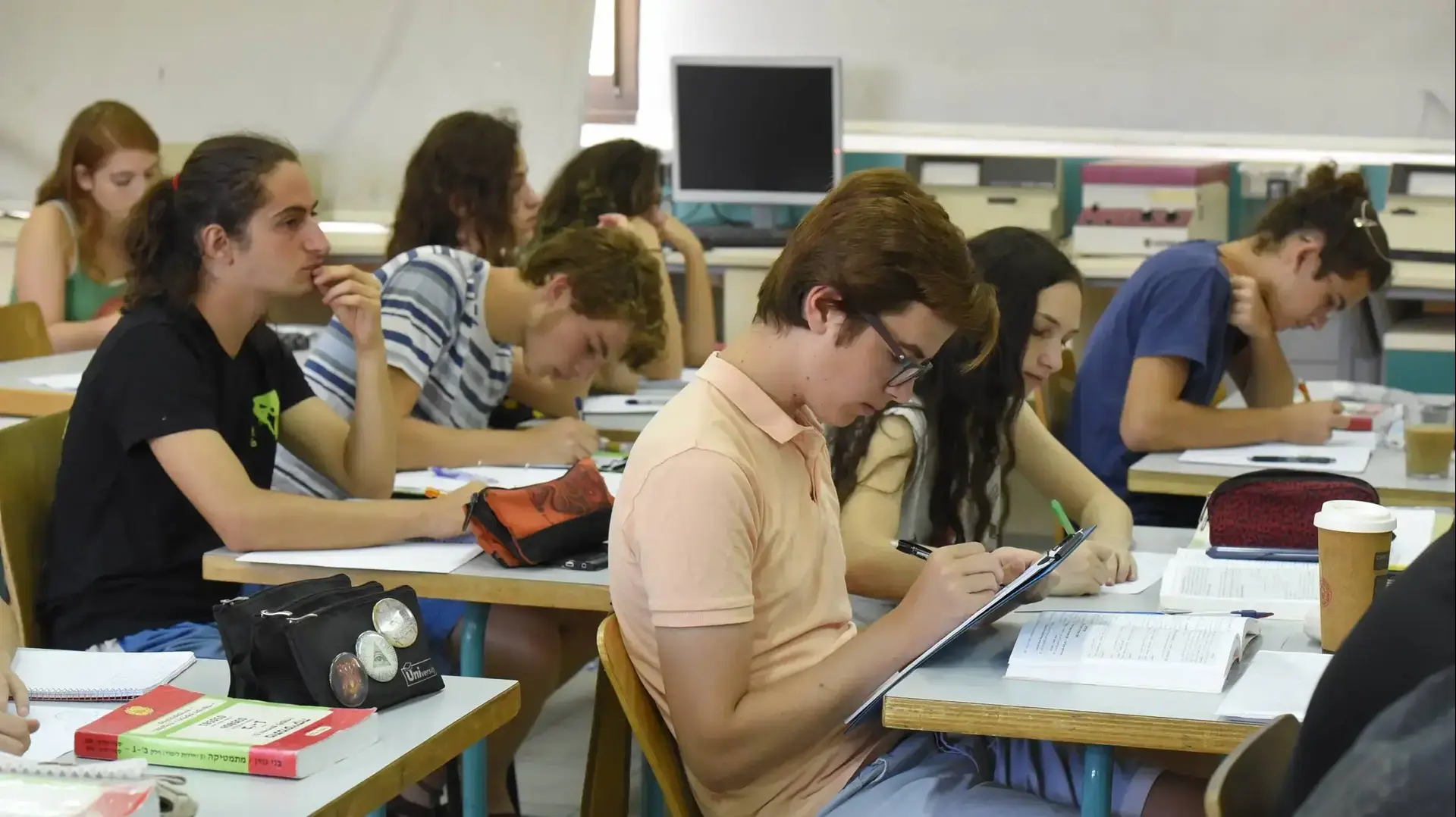 תלמידי תיכון למדעים ואומנויות ביום הראשון ללימודים, ירושלים, 1 בספטמבר 2017