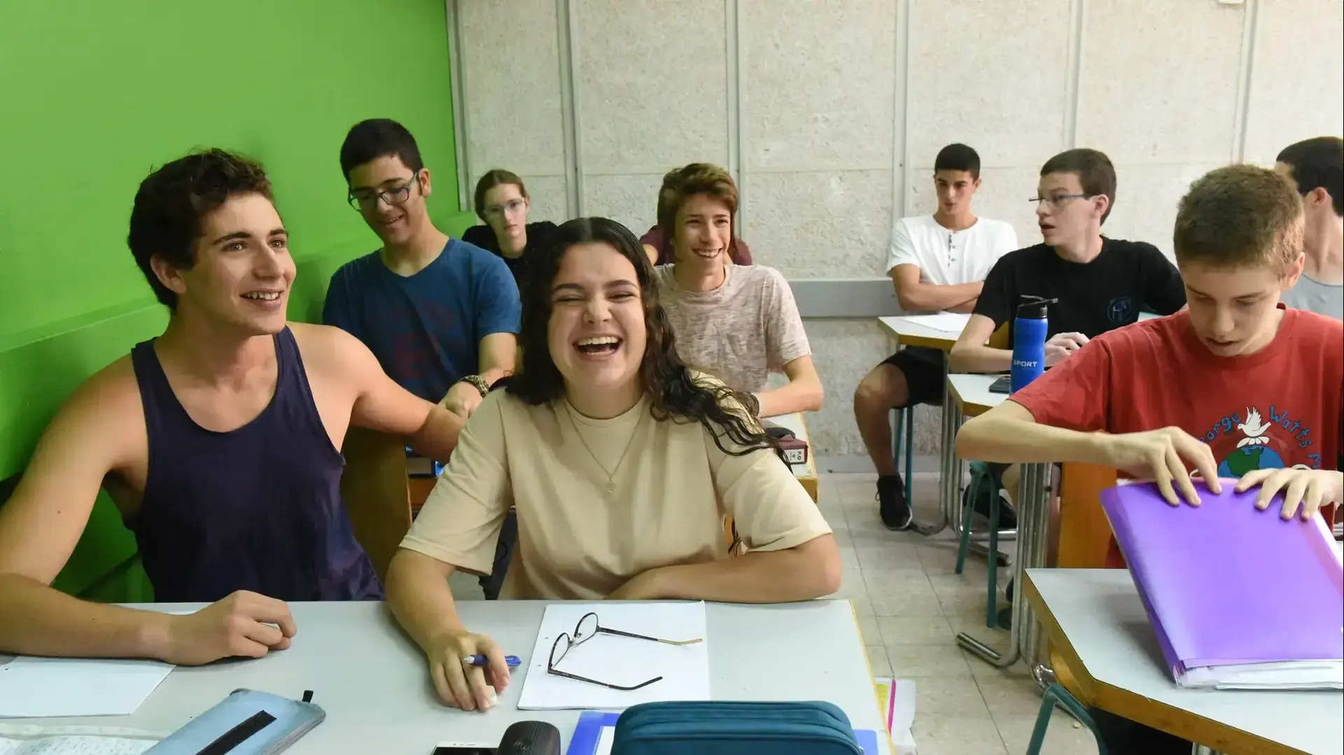 תלמידי תיכון למדעים ואומנויות ביום הראשון ללימודים, ירושלים, 1 בספטמבר 2017 תלמידי תיכון למדעים ואומנויות ביום הראשון ללימודים, ירושלים, 1 בספטמבר 2017