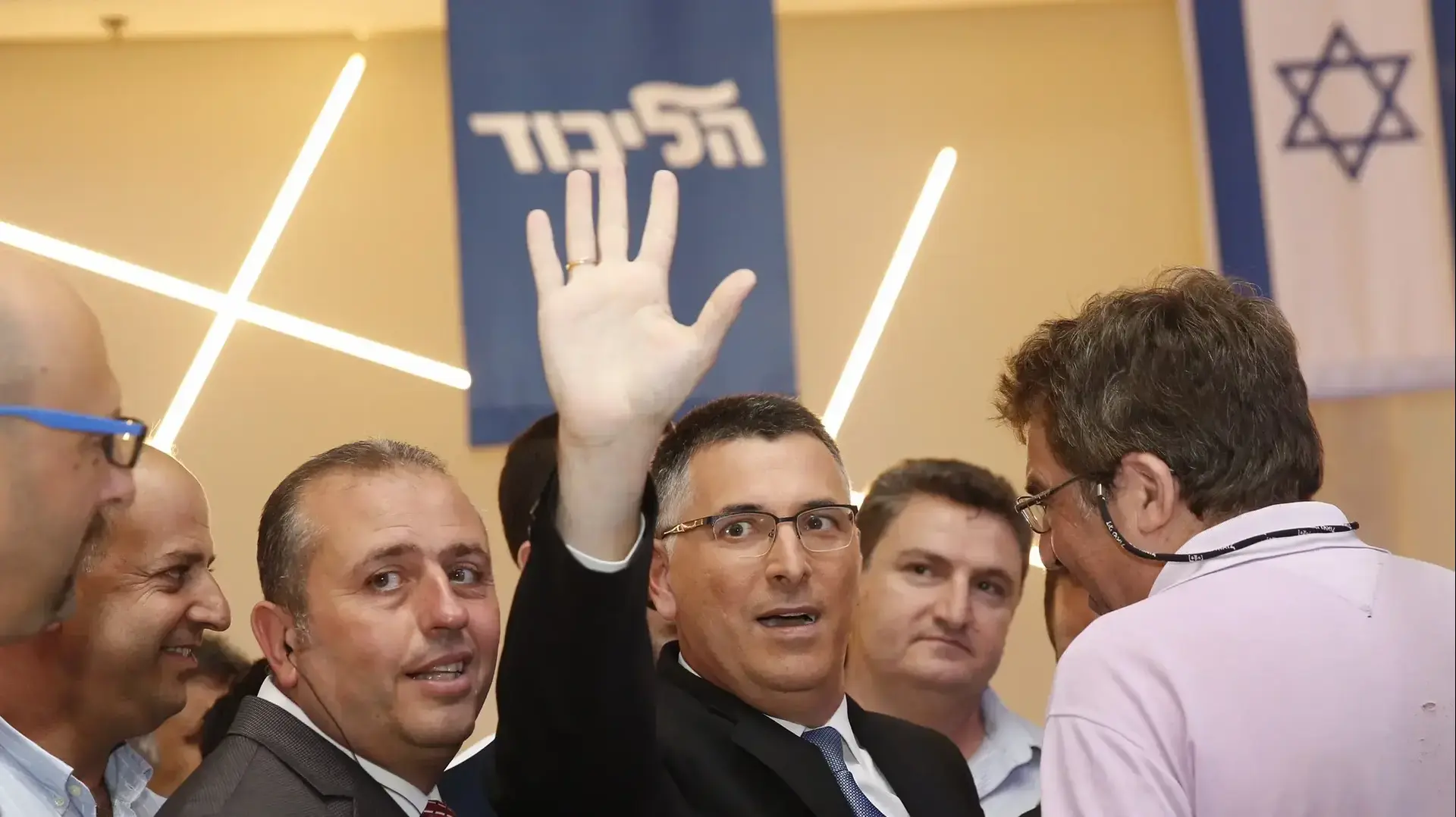 גדעון סער באירוע הרמת כוסית לשנה החדשה
