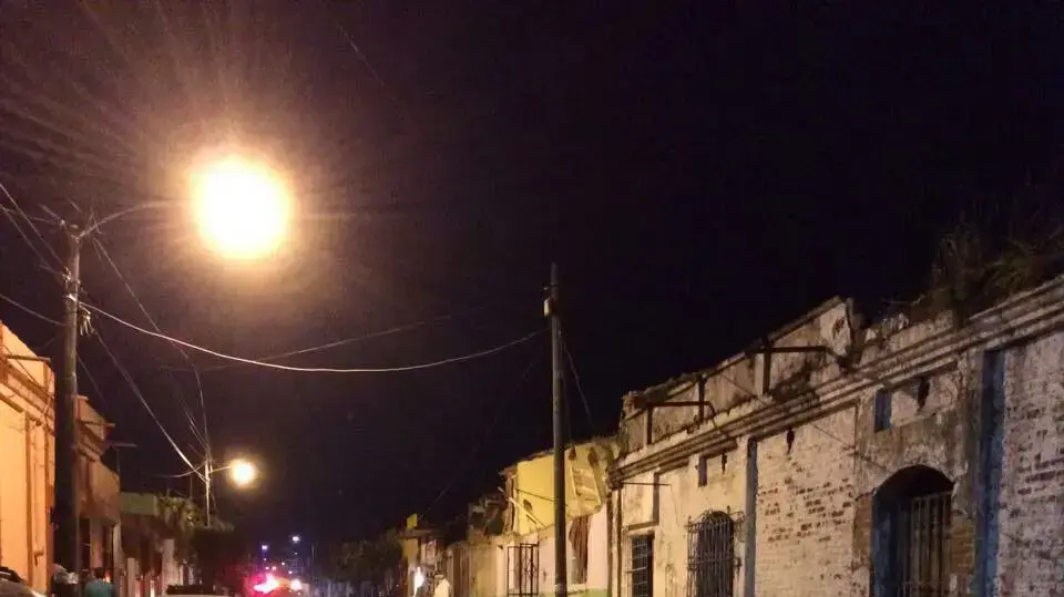 מבנים שקרסו בעקבות רעידת האדמה במדינת צ'יאפס שבמקסיקו, 8 בספטמבר 2017