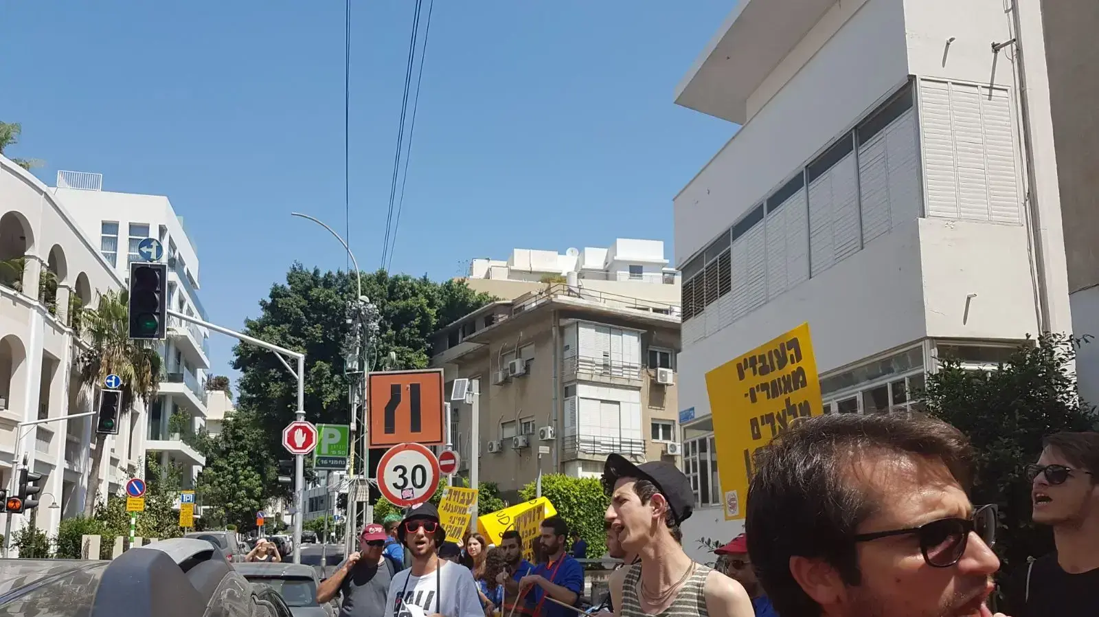 הפגנת עובדי קפה נואר 8.9.17