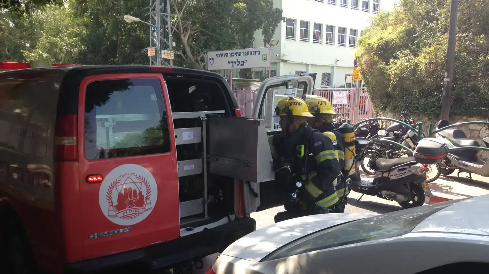 גז פלפל רוסס בבית הספר בליך ברמת גן, 13 בספטמבר 2017