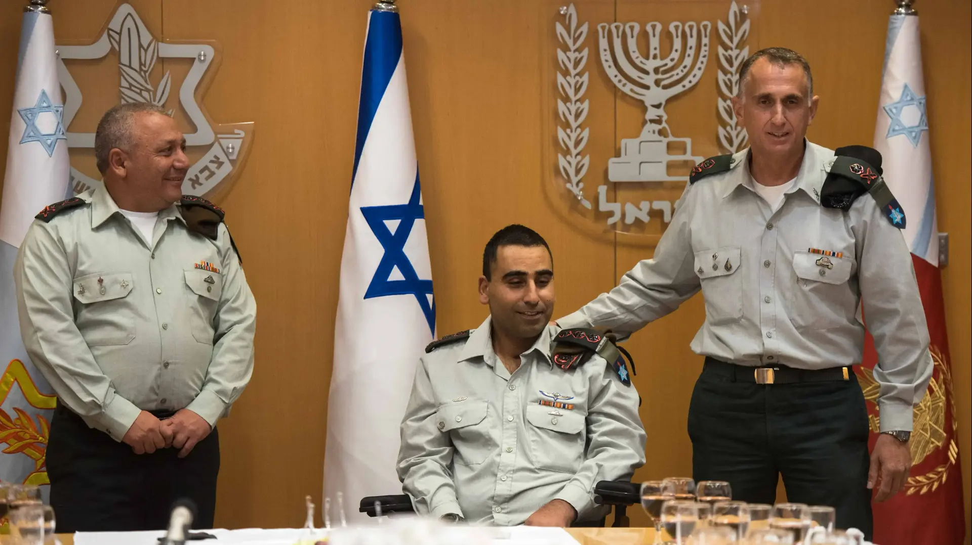 טקס הענקת דרגת אלוף-משנה אישית לשי סימן טוב בנוכחות הרמטכ"ל, ישראל, 17 בספטמבר 2017